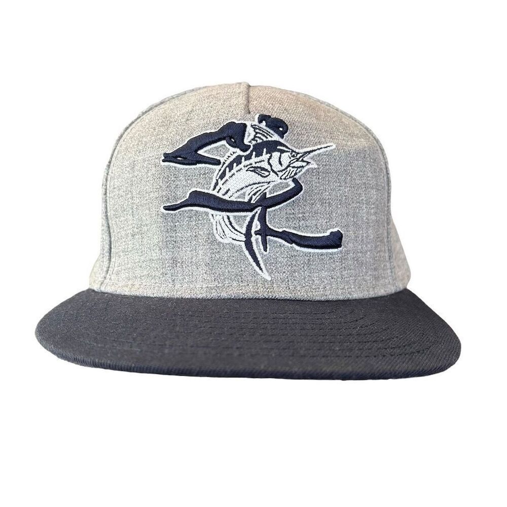 Salt‎ Life Men's Gray Cap Beach Life Embroidered Swordfish Snapback